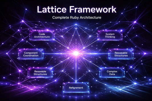 Diagram of Lattice Framework with components on a dark background